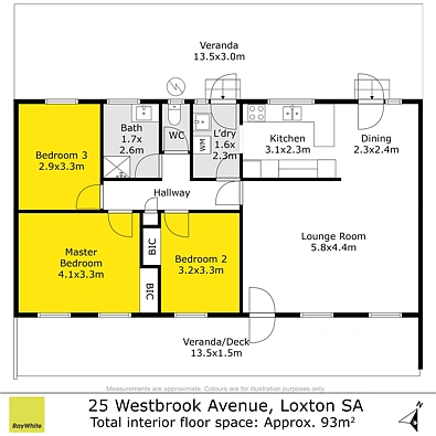 25 Westbrook Avenue, Loxton, SA 5333, 3 slaapkamers, 1 badkamers, House