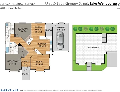 2/1358 Gregory Street, Lake Wendouree, Ballarat, 2 habitaciones, 1 baños, Townhouse