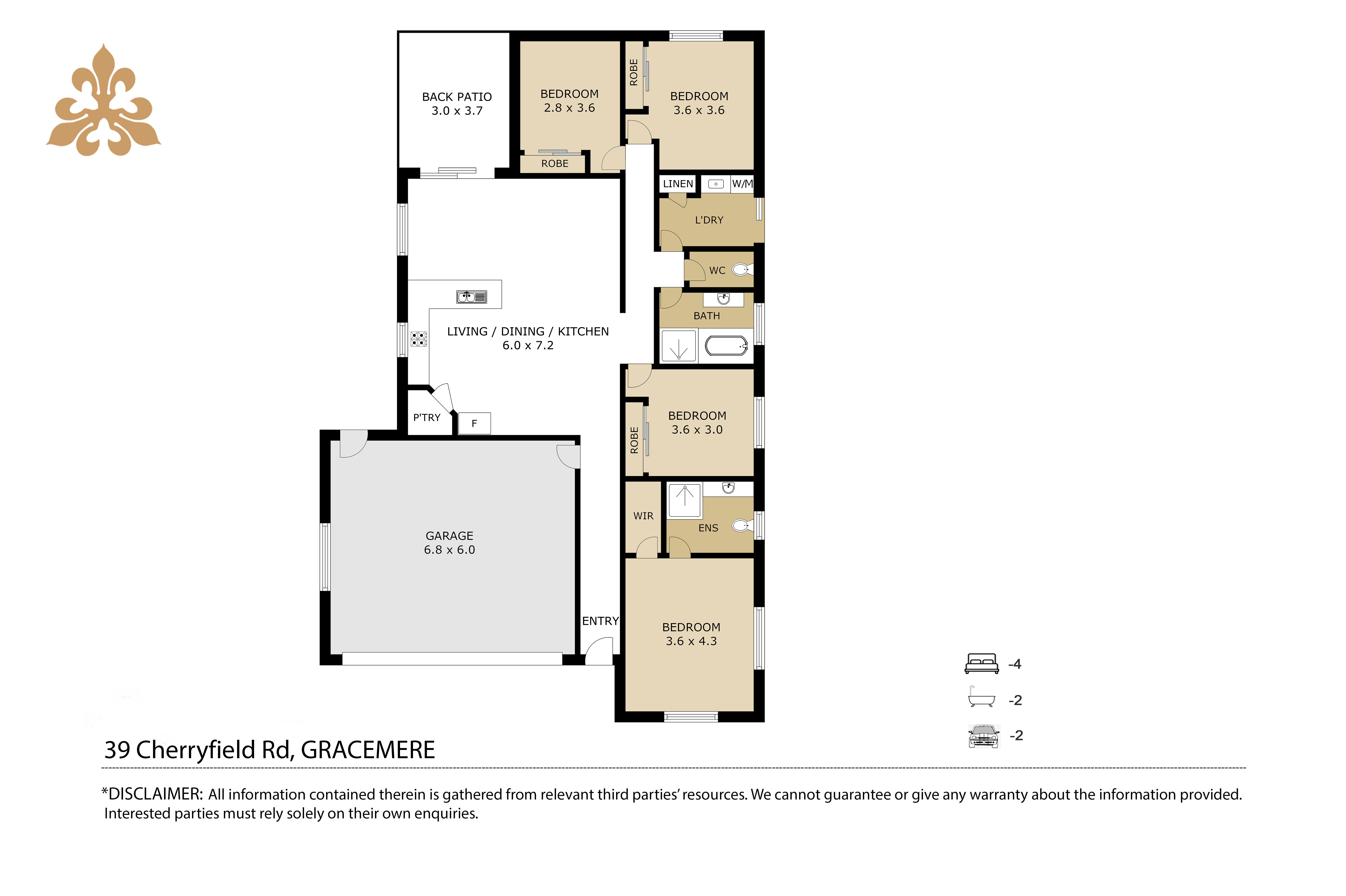 39 CHERRYFIELD RD, GRACEMERE QLD 4702, 0 침실, 0 욕실, House