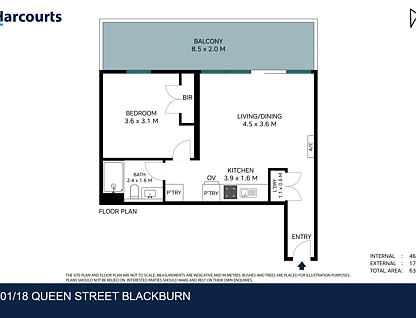 301/18 Queen Street, Blackburn, Inner East Melbourne, 1 Schlafzimmer, 1 Badezimmer, Apartment