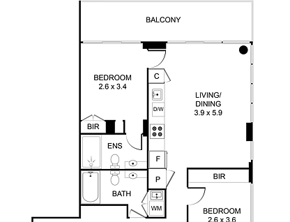 701C/11 Shamrock Street, Abbotsford, Melbourne CBD, 2 Bedrooms, 2 Bathrooms, Apartment
