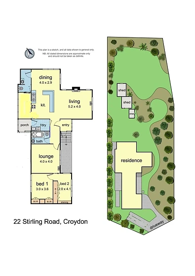 22 Stirling Rd, Croydon, VIC 3136, 2 slaapkamers, 1 badkamers, House