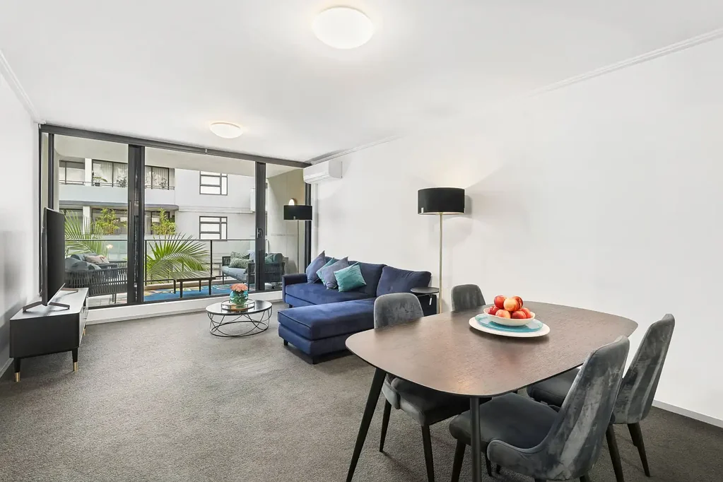 Tri Level Two Bedroom Apartment with Private Rooftop Deck and Secure Parking - Offered Furnished