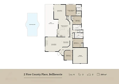 2 Pine County Place, Bellbowrie, QLD 4070, 4 Bedrooms, 2 Bathrooms, House