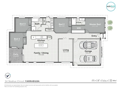 54 Skyblue Circuit, Yarrabilba, QLD 4207, 4 slaapkamers, 2 badkamers, House