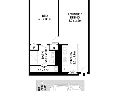 115/50 Macleay Street, Potts Point, Sydney CBD, 1 침실, 1 욕실, Apartment