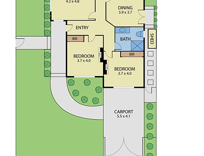 43 Ulupna Road, Ormond, VIC 3204, 2房, 1浴, House
