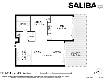 219/19-25 Leonard Street, Waitara, Upper North Shore, 1 Schlafzimmer, 1 Badezimmer, Apartment