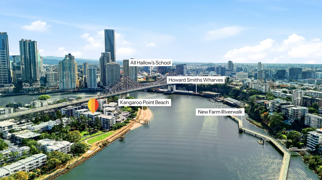 Kangaroo Point 2Phòng ngủ Sophisticated Riverside Living in Promontory at Yungaba