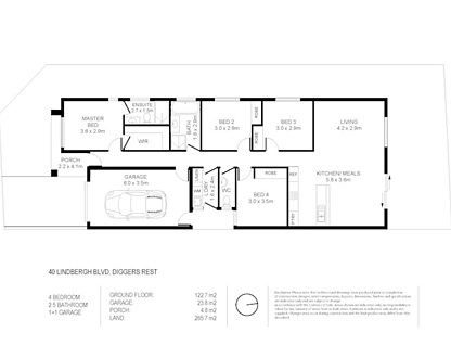 Lot 44/44 Rosehill Way, Diggers Rest, North West Melbourne, 4 कमरे, 2 बाथरूम, House