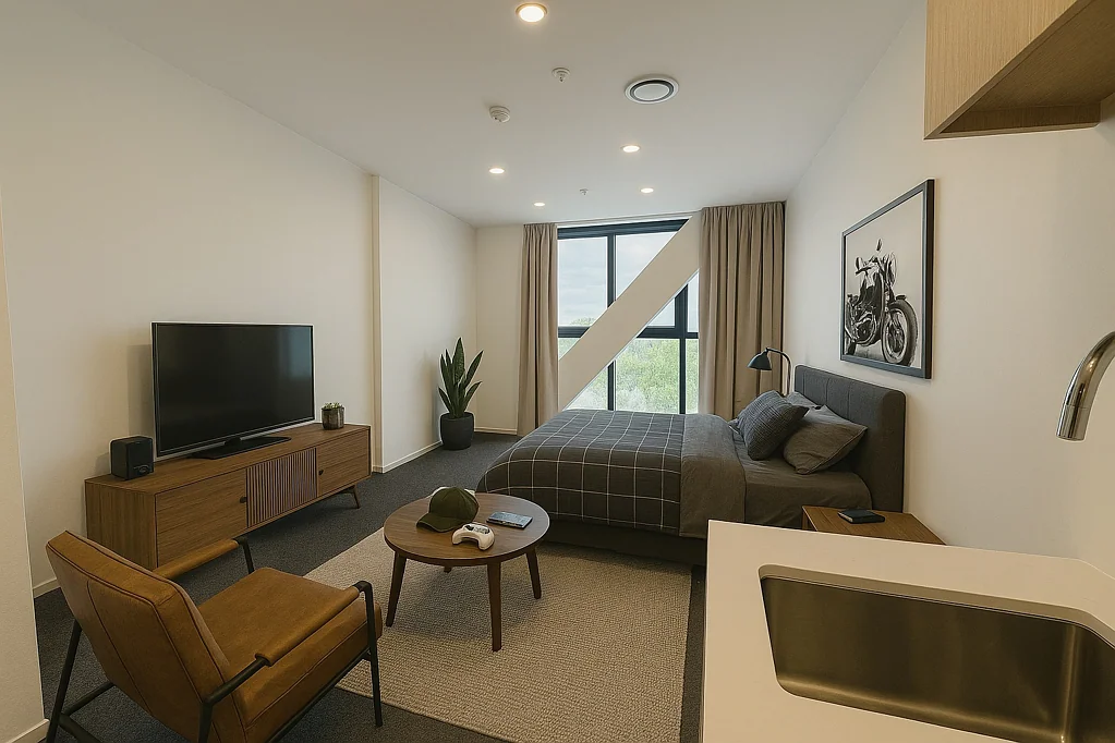 Ellerslie Modern studio living