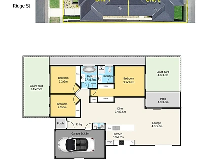 1 & 2/67 Ridge Street, Ettalong Beach, Central Coast, 3 chambres, 2 salles de bain, House