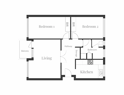 14/86-90 Hotham Street, East Melbourne, Melbourne CBD, 2 कमरे, 1 बाथरूम, Apartment