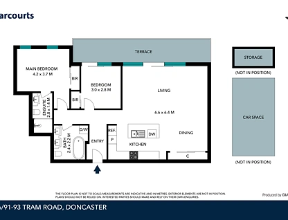906/91-93 Tram Road, Doncaster, Inner East Melbourne, 2 ห้องนอน, 2 ห้องน้ำ, Apartment