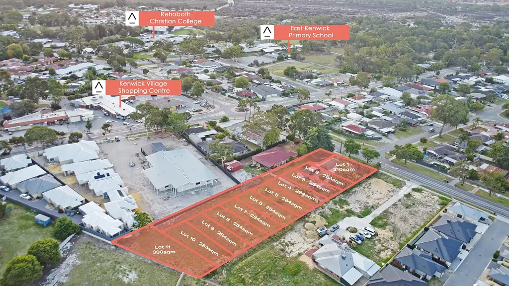 Kenwick 3 Bedroom 4047sqm - 11 Lot WAPC Approved Site