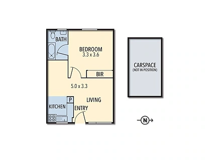 2/11 Brougham Street, Richmond, Inner East Melbourne, 1 Bedrooms, 1 Bathrooms, Apartment