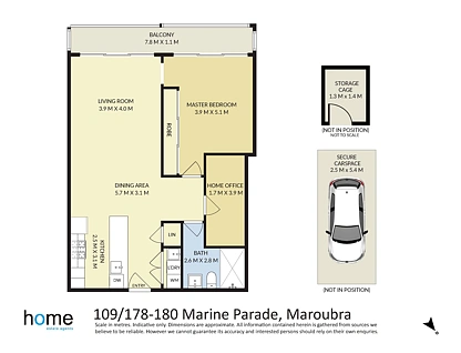 109/178-180 Marine Parade, Maroubra, Eastern Suburbs, 1部屋, 1バスルーム, Apartment