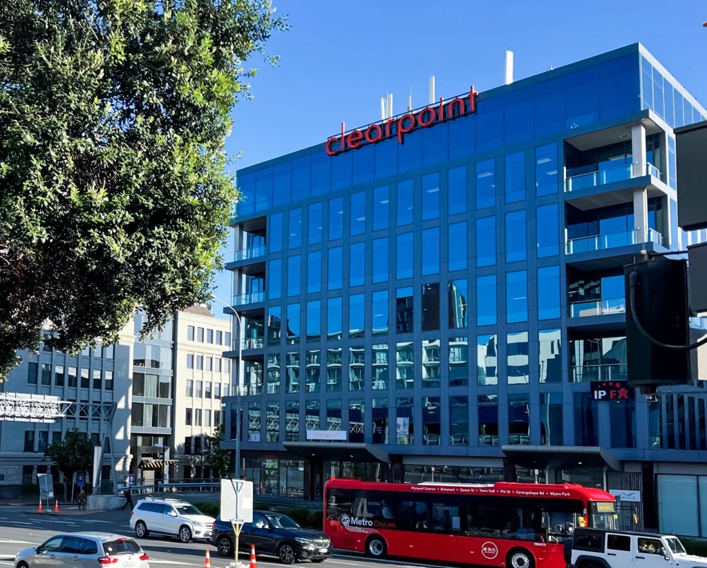Auckland Central Modern Viaduct offices with decks