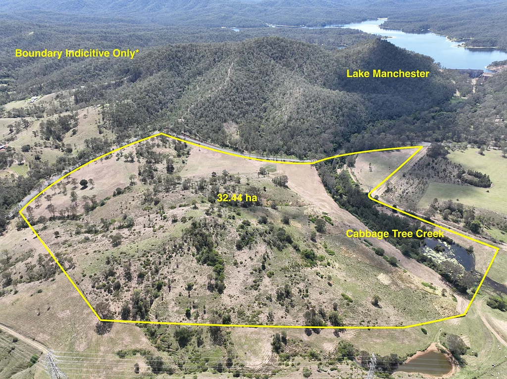 Lake Manchester 山顶尊贵地段 32.44公顷广袤土地 俯瞰壮丽景致 天然草场&优质水源 4公顷灌溉许可 隐私围栏&沥青道路 45分钟至CBD 享受乡村生活 Build your Dream Home - Irrigation License & Water Views - 45min to BNE CBD