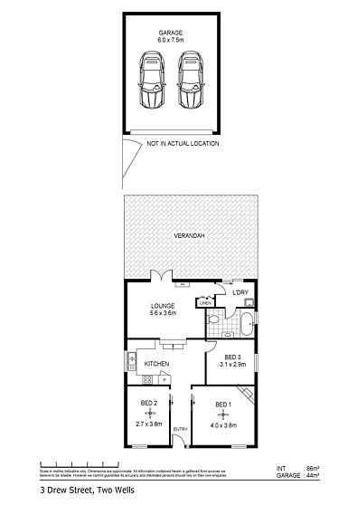3 Drew Street, Two Wells, SA 5501, 3 rūma, 1 rūma horoi, House