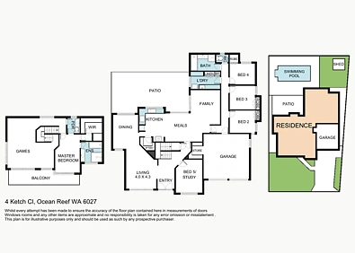 4 Ketch Close, Ocean Reef, WA 6027, 5 slaapkamers, 2 badkamers, House