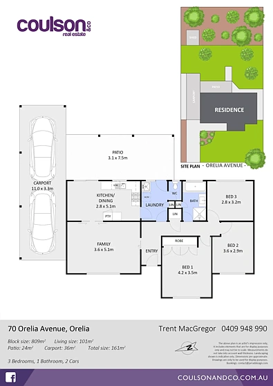 70 Orelia Avenue, Orelia, WA 6167, 3 chambres, 1 salles de bain, House