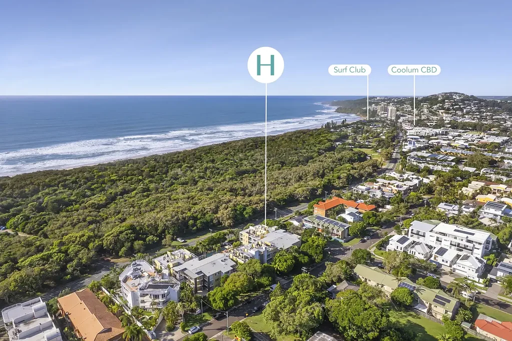 Coolum Beach 2房  Coastal Living Redefined.  Light filled Beachside Apartment in the Heart of Coolum