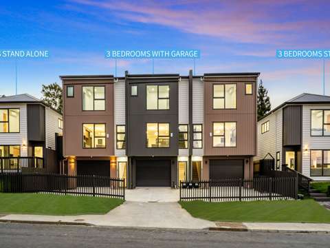 Hillsborough 3Moenga Brand New Standalone & Townhouse Options