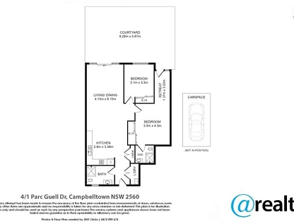 4/1 Parc Guell Drive, Campbelltown, Macarthur Region, 2 Kuwarto, 2 Banyo, Apartment