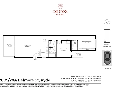 3085/78A Belmore Street, Ryde, NSW 2112, 2房, 2浴, Apartment