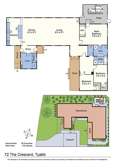 Plano ng Bahay - 72 The Crescent, Tyabb, VIC 3913