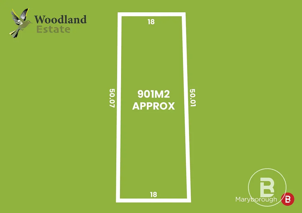 Maryborough LOT 25 - 901m2 - WOODLAND ESTATE - VACANT LAND - TITLED
