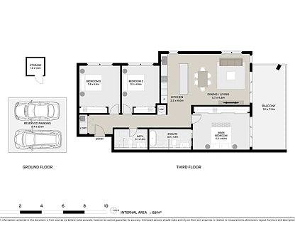 19/21 Gore Street, Port Macquarie, North Coast, 3房, 2浴, Apartment