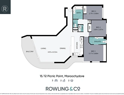 15/12 Picnic Point Esplanade, Maroochydore, Sunshine Coast, 3 ਕਮਰੇ, 2 ਬਾਥਰੂਮ, Apartment