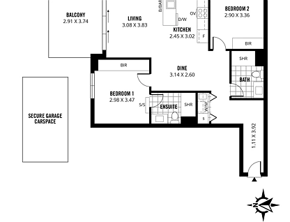 2008/156 Wright Street, Adelaide, Adelaide CBD, 2 chambres, 2 salles de bain, Apartment