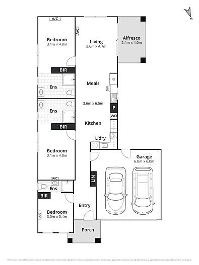 户型图 - 3 Anthurium Drive, Mount Duneed, VIC 3217