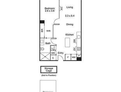 305/801 Centre Road, Bentleigh East, Bayside, 1 habitaciones, 1 baños, Apartment