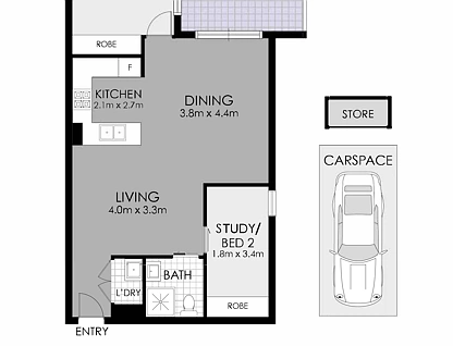 11/51-53 Loftus Crescent, Homebush, Inner West, 1部屋, 1バスルーム, Apartment