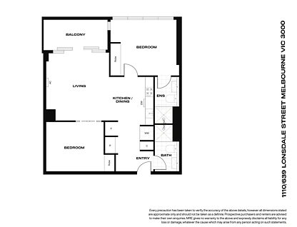 1110/639 Lonsdale Street, Melbourne, Melbourne CBD, 2 chambres, 2 salles de bain, Apartment