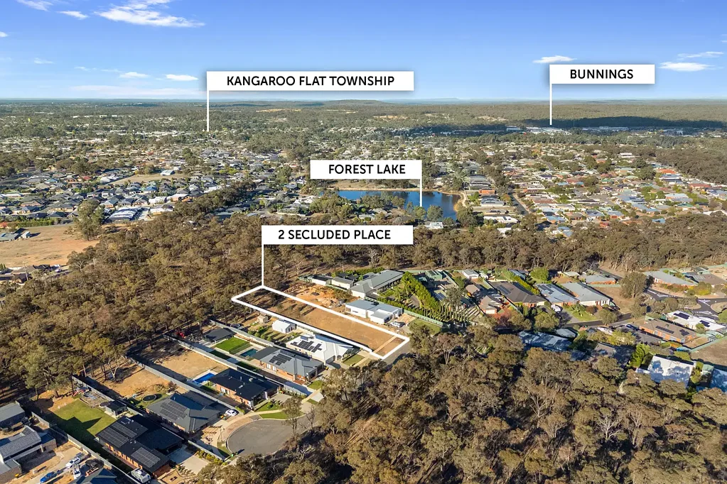 Kangaroo Flat “Secluded Place” Estate: Spacious Titled 1653m2 Building Allotment With All Services