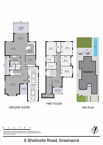 5 Shellcote Road, Greenacre, NSW 2190, 5房, 3浴, House