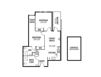 404/94 Canning Street, Carlton, Melbourne CBD, 2 Bedrooms, 2 Bathrooms, Apartment