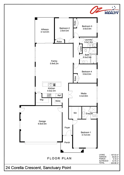 24 Corella Crescent, Sanctuary Point, NSW 2540, 4 chambres, 2 salles de bain, House