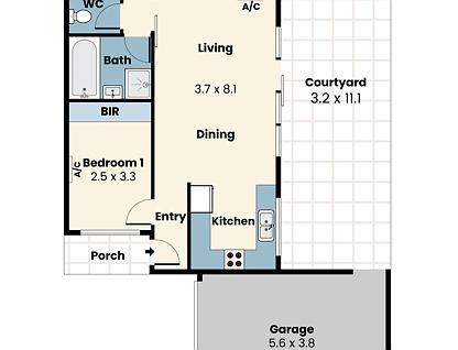 3/120 Daley Street, Glenroy, North Melbourne, 2房, 1浴, House