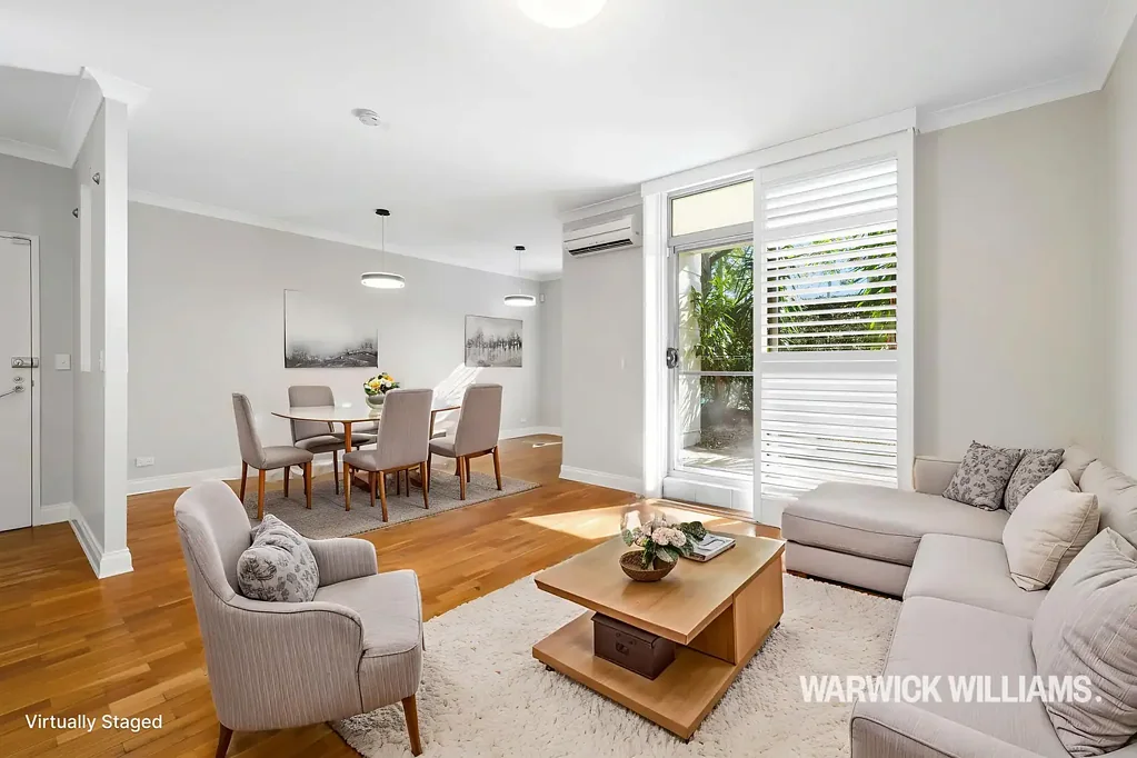GARDEN APARTMENT PROVIDES LIFESTYLE OF EXCEPTIONAL CONVENIENCE