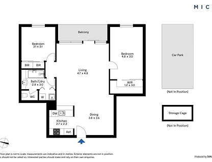 72/33 Jeffcott Street, West Melbourne, Melbourne CBD, 2 ห้องนอน, 1 ห้องน้ำ, Apartment