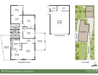 Plano ng Bahay - 80 Flinders Avenue, Rosebud, VIC 3939