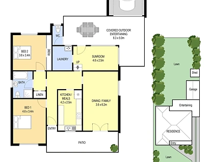 435 Port Hacking Road, Caringbah South, NSW 2229, 2房, 1浴, 独立屋