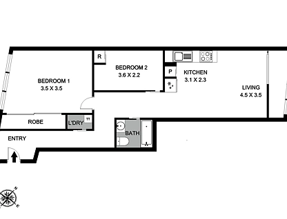 114/2 Terry Connolly Street, Coombs, Molonglo Valley District, 2 ਕਮਰੇ, 1 ਬਾਥਰੂਮ, Apartment
