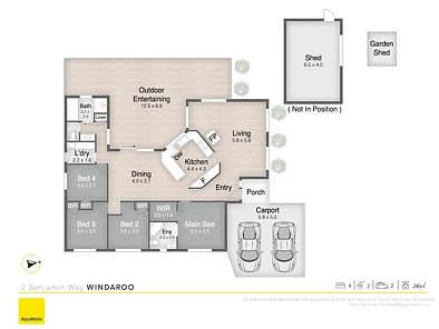 2 Benjamin Way, Windaroo, QLD 4207, 4 Bedrooms, 2 Bathrooms, House
